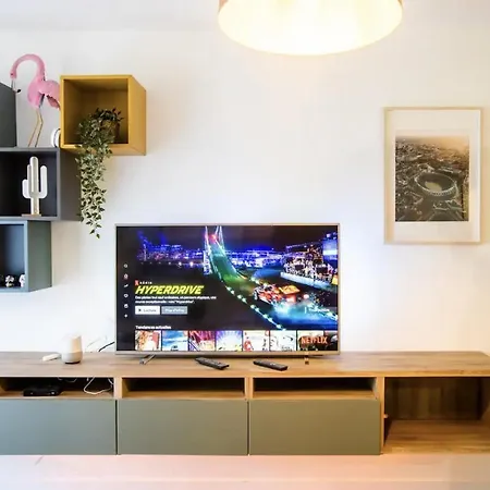 Terrasse & Parking Gratuit En 아파트 *